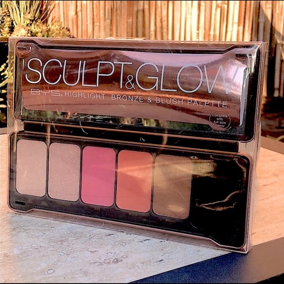 BYS Other - NEW BYS Sculpt & Glow Highlight Bronze & Blush Palette ~ Cruelty Free Cosmetics